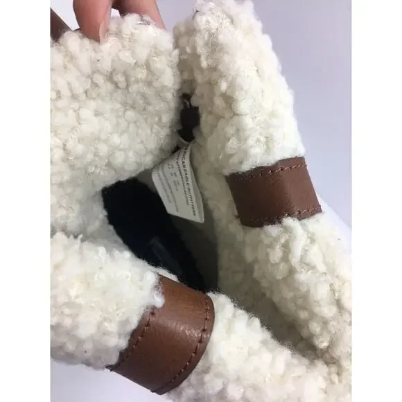 American Eagle Outfitters Duck Snow Boots Sz 11 Rain‎ Weather brown Leather NEW - Picture 7 of 9